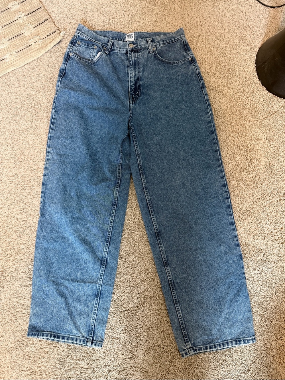 BDG Light Blue High-Rise Baggy Jeans